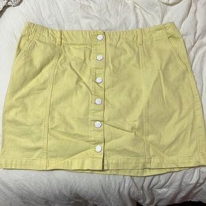 Forever 21 Yellow Skirt